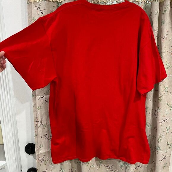 Delta-pro-weight Women's Red T-shirt XL Christmas Christian Short sleeve - Picture 3 of 3